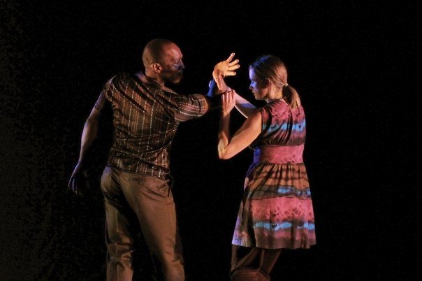 Boris Willis and Cynthia McLaughlin in an improvised duet